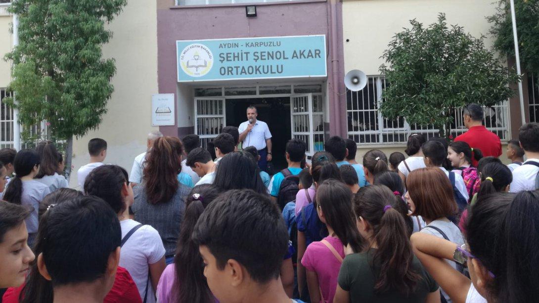 İlçe Milli Eğitim Müdürü Sayın Cemal AĞIROL 2019-2020 Eğitim Öğretim Yılı Açılış Törenine Katıldı.